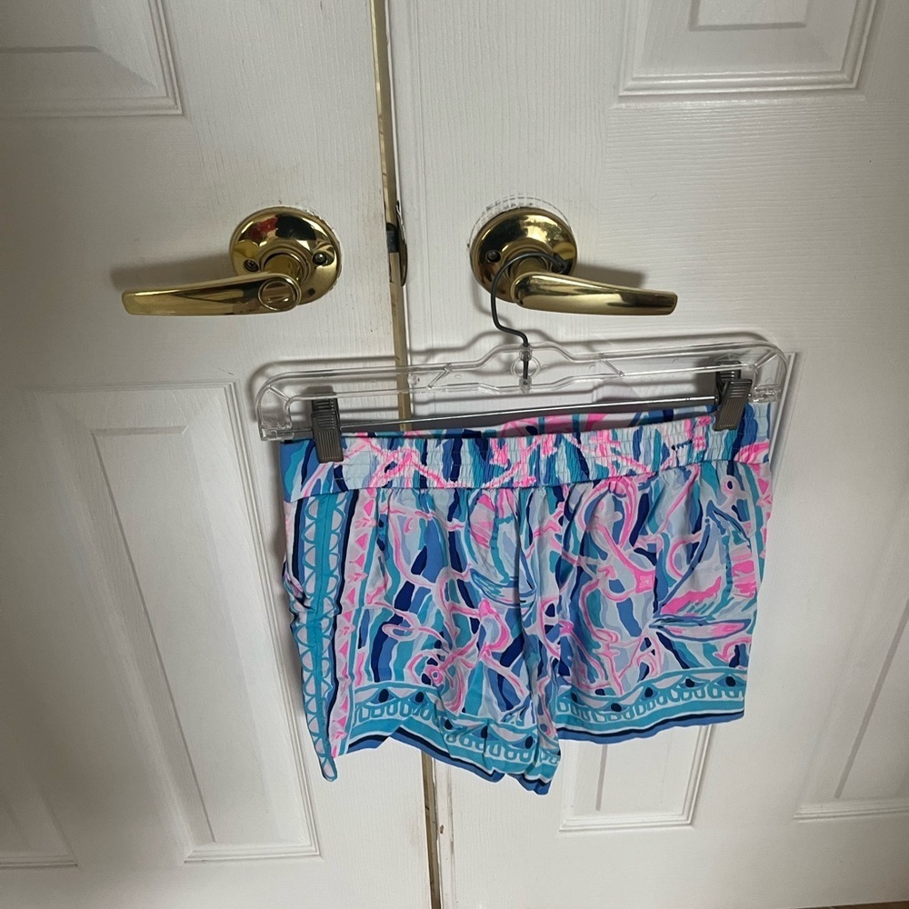 Lilly Pulitzer Neilah Reel Nauti Engineered Shorts, Size XXS. Skim Blue. - Picture 10 of 12